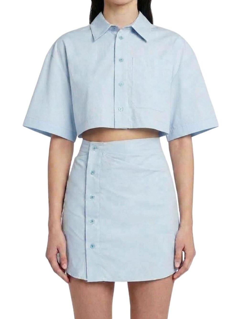 Jacquemus La Robe Arles Light Blue Cutout Mini Dress FR 36